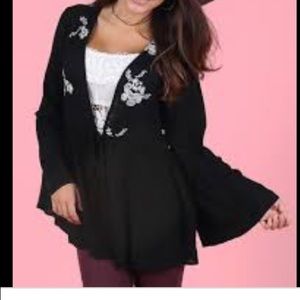 Altr’d State floral embroidered cardigan